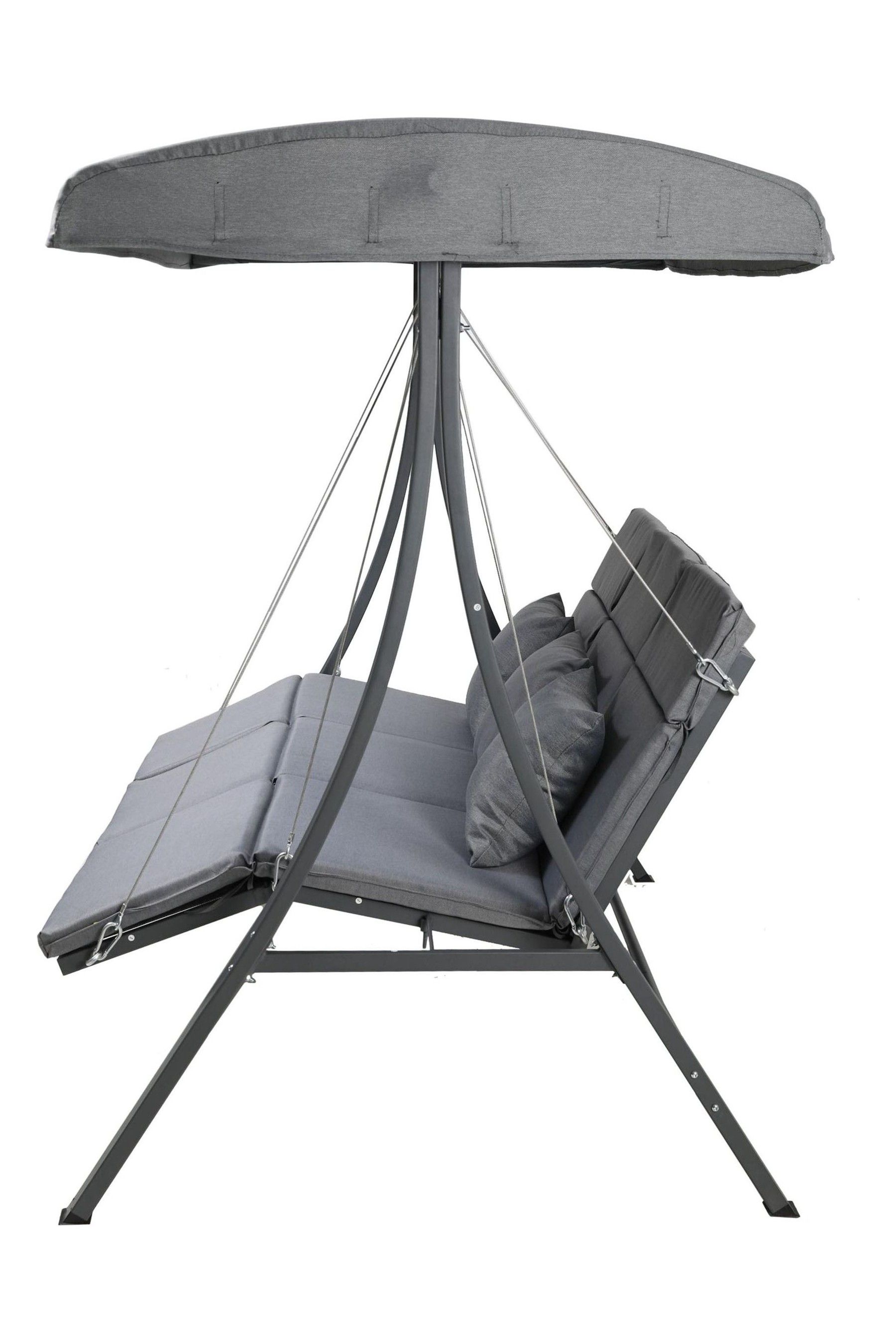 Buy Charles Bentley Grey Garden 3 Seater Lounger Swing Chair from the Next UK online shop