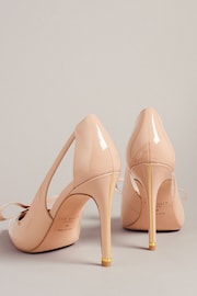 Ted Baker Natural Orliney Patent Bow 100mm Cut-Out Detail Courts - Image 3 of 5