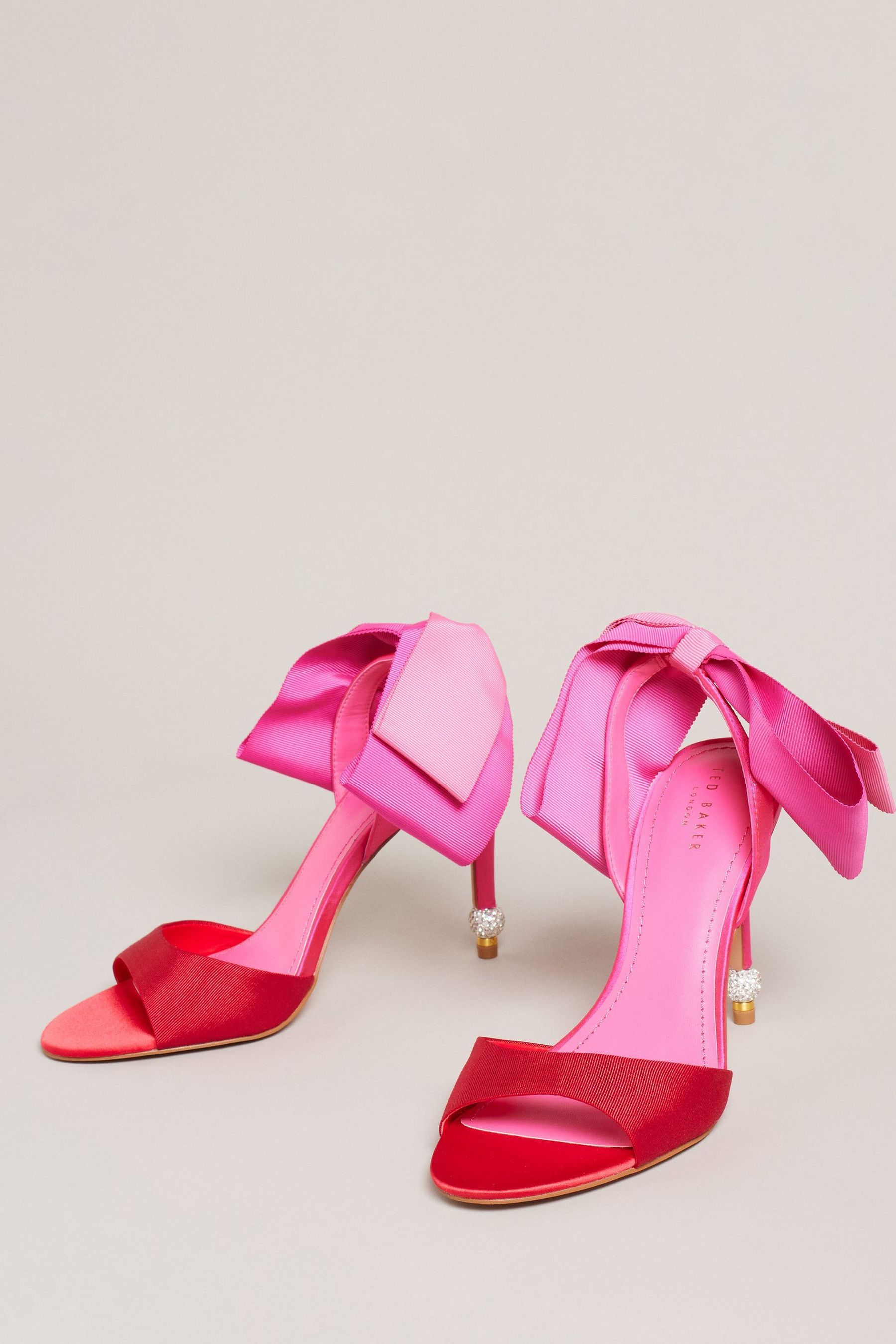 Buy Ted Baker Pink Harinas Oversized Bow Back Sandals from Next United Arab Emirates