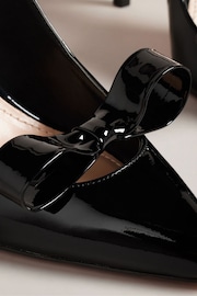 Ted Baker Black Orliney Patent Bow 100mm Cut-Out Detail Courts - Image 4 of 5