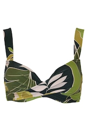 Pour Moi Green Dolce Vita Lightly Padded Twist Front Top - Image 3 of 4