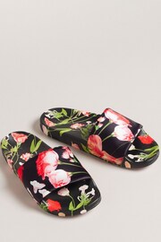 Ted Baker Multi Asela Floral Printed Pool Sliders - Image 2 of 5