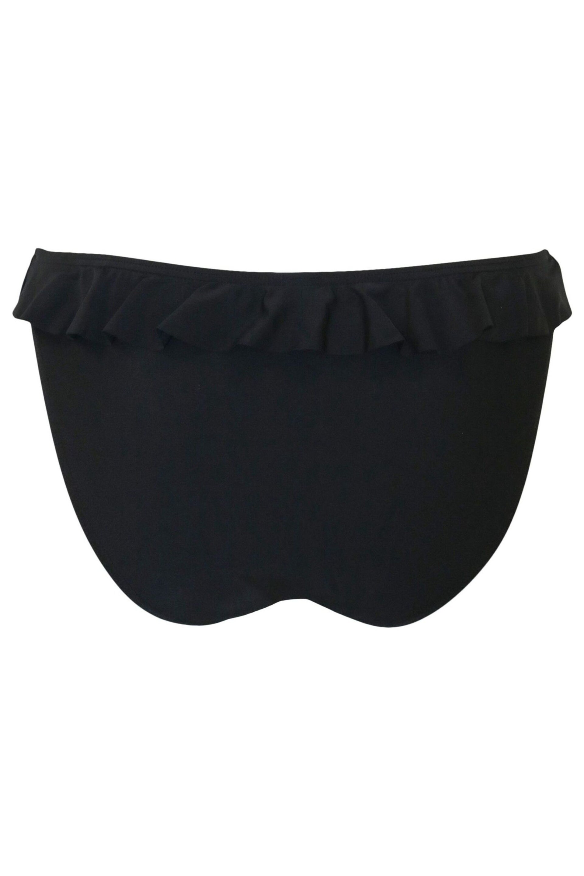 Pour Moi Black Bermuda High Leg Frill Briefs - Image 4 of 4