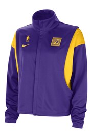 Fanatics Blue NBA Los Angeles Lakers Retro Fly Jacket Womens - Image 2 of 3