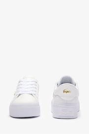 Lacoste Ziane Platform White Trainers - Image 2 of 6