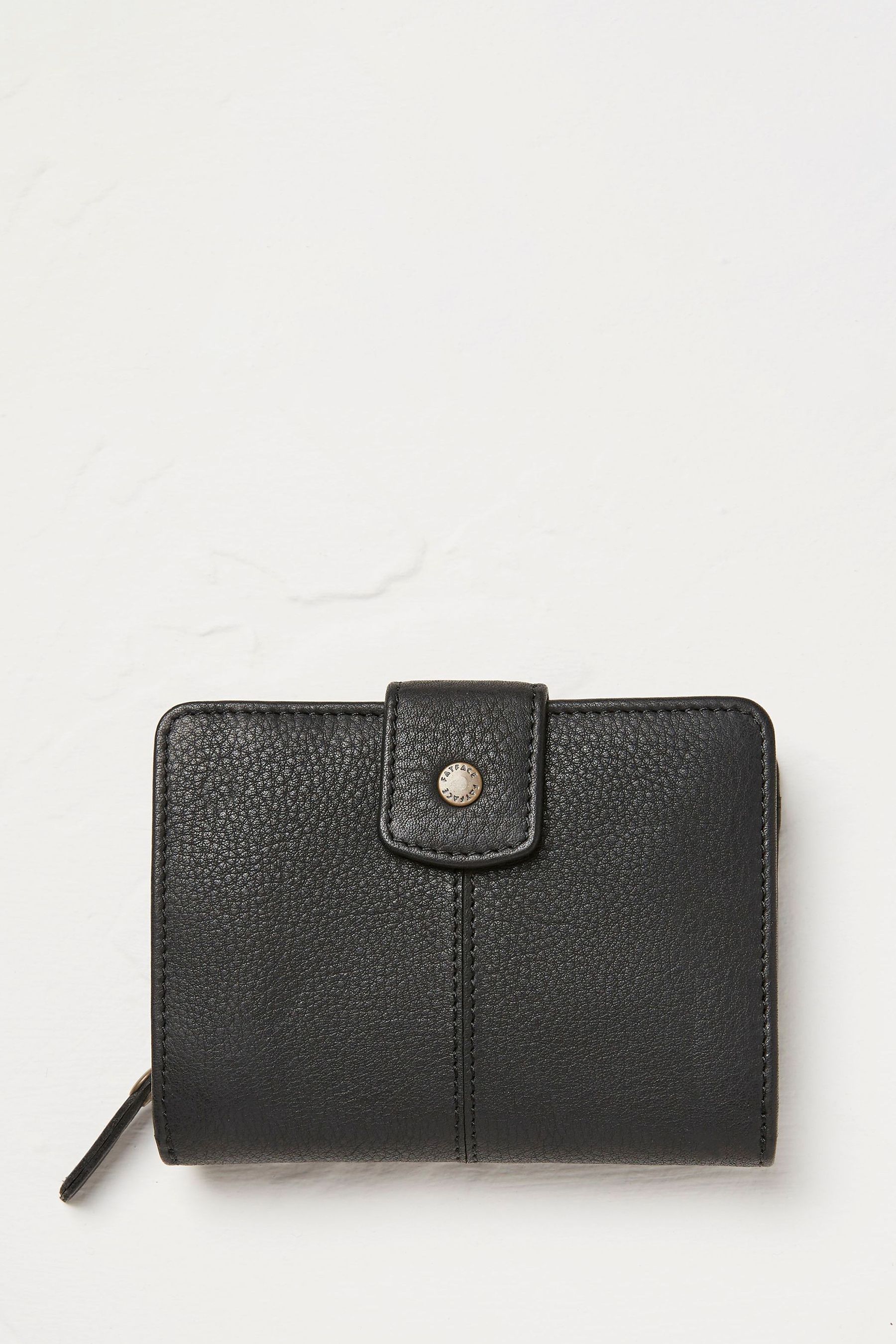 Buy FatFace Etta Black Leather Zip Purse from Next Ireland