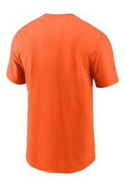 Fanatics Orange NFL Miami Dolphins Essential Blitz Lockup 100% Cotton T-Shirt - Image 3 of 3