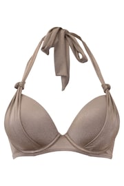 Pour Moi Metallic Zante Underwired Boost Push Up Padded Top - Image 3 of 4