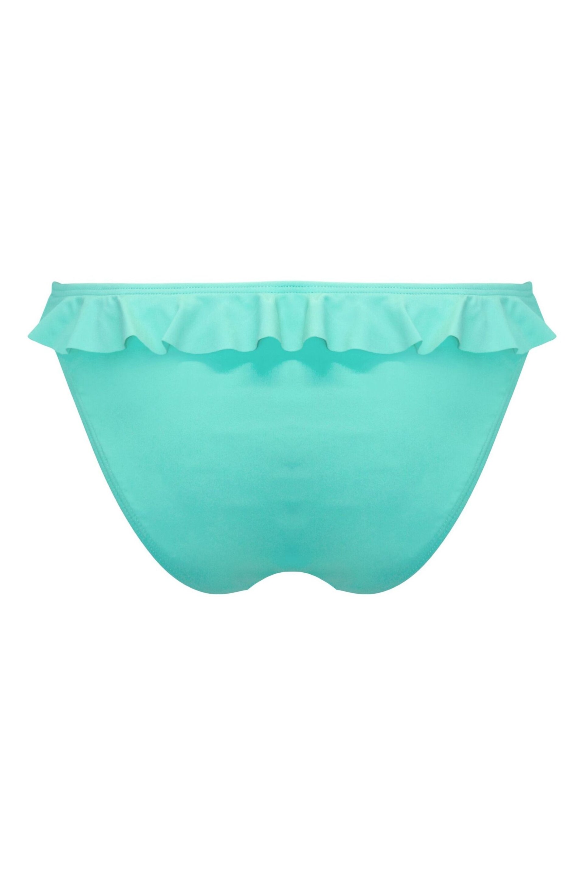 Pour Moi Blue Bermuda High Leg Frill Briefs - Image 5 of 5