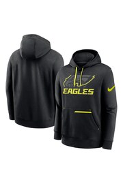 Fanatics Black NFL Philadelphia Eagles VOLT Pullover Fleece Hoodie - Image 1 of 3