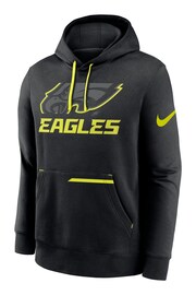 Fanatics Black NFL Philadelphia Eagles VOLT Pullover Fleece Hoodie - Image 2 of 3