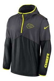 Fanatics Grey NFL Kansas City Chiefs VOLT Woven Half Zip Jacket - Image 2 of 3