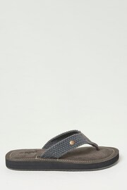 FatFace Grey Hayes Flip Flops - Image 1 of 3