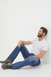 FatFace Blue Straight Fit Jeans - Image 4 of 4