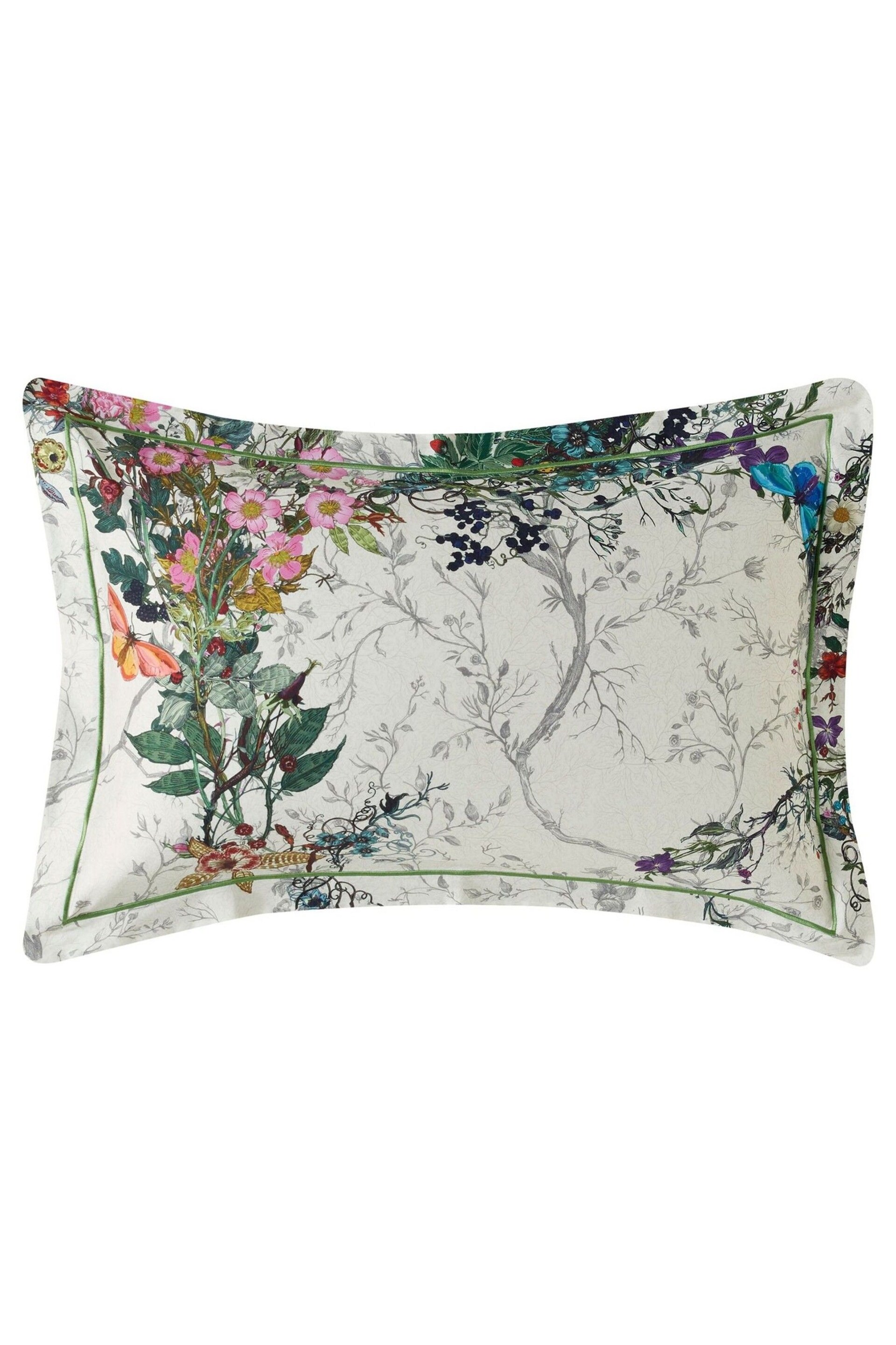 Timorous Beasties Dove Bloomsbury Garden Pillowcases Set Of 2 - Image 3 of 4