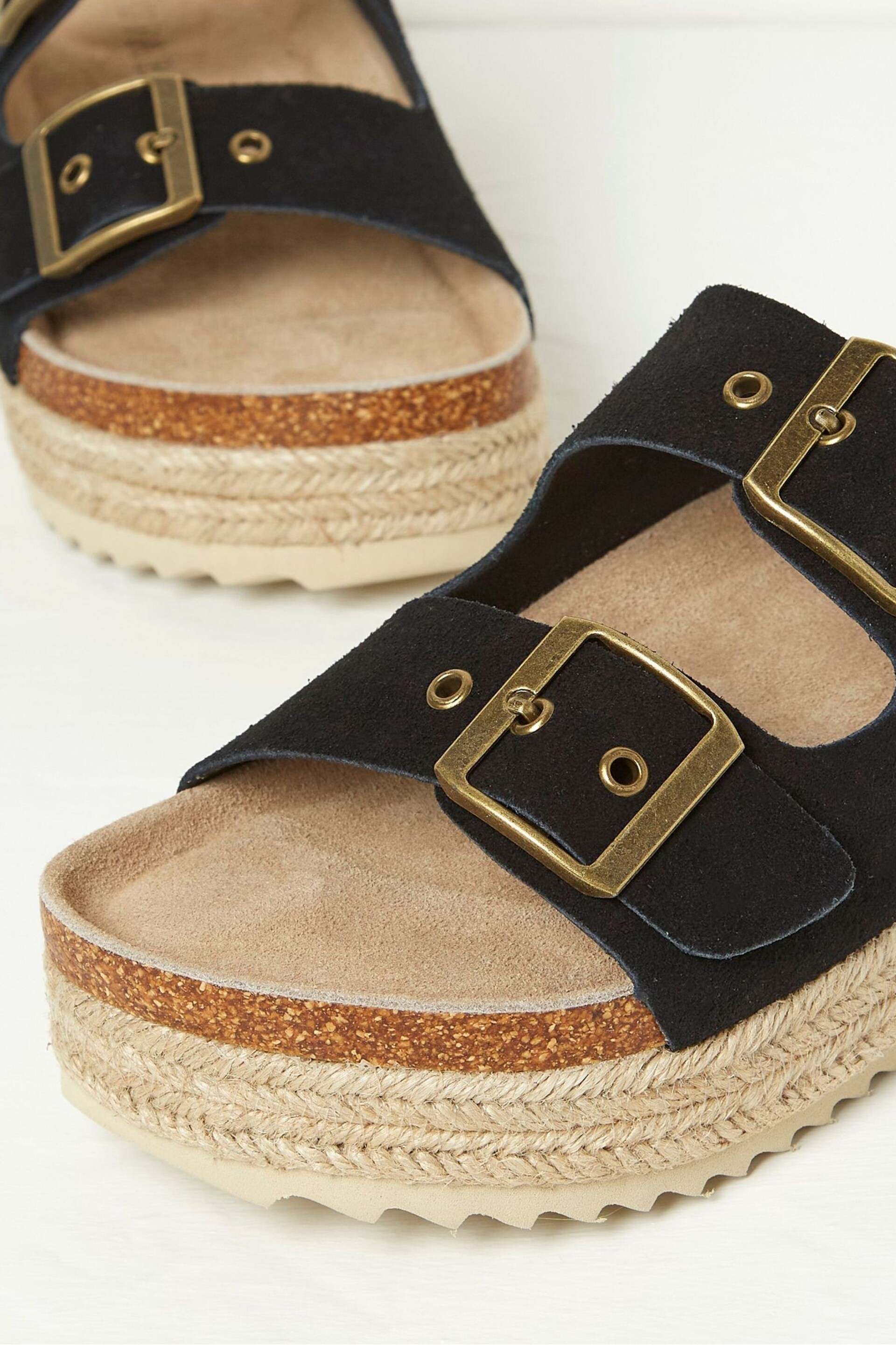 FatFace Black Meldon Flatform Sandals - Image 3 of 3