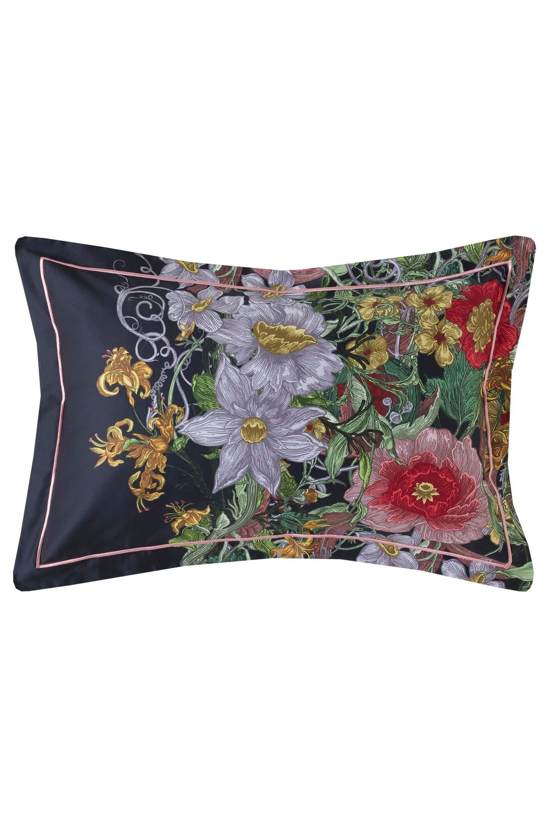 Timorous Beasties Midnight Berkeley Blooms Pillowcases Set Of 2 - Image 3 of 5