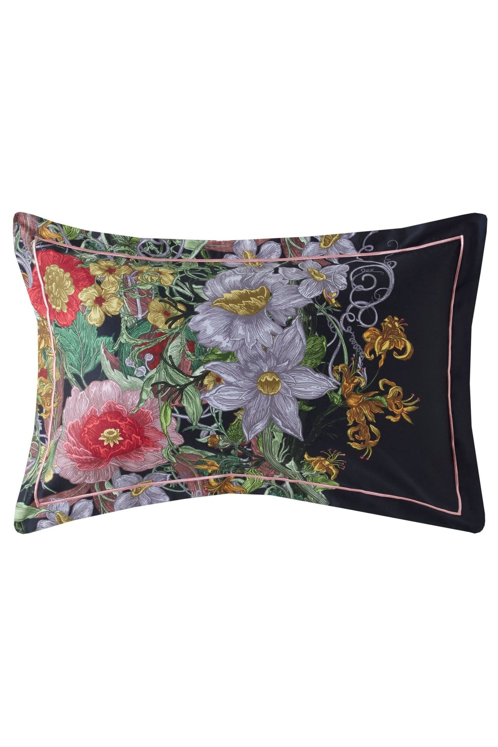 Timorous Beasties Midnight Berkeley Blooms Pillowcases Set Of 2 - Image 4 of 5