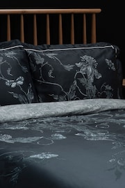 Timorous Beasties Navy Tendril Spill Pillowcases Set Of 2 - Image 1 of 5