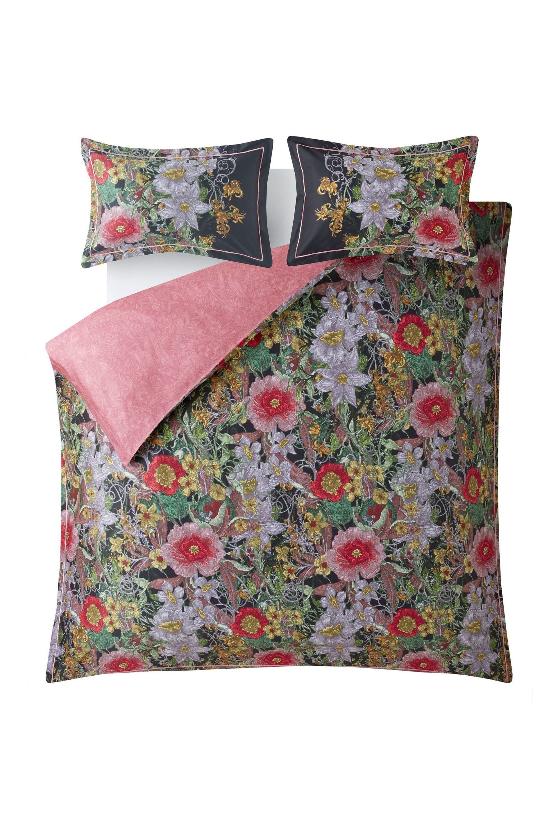 Timorous Beasties Midnight Berkeley Blooms Duvet Cover and Pillowcase Set - Image 4 of 8