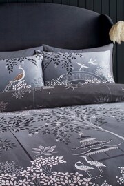 Sara Miller Blush Grey Pagoda Garden Duvet Cover and Pillowcase Set - Image 5 of 9