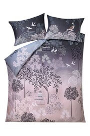 Sara Miller Blush Grey Pagoda Garden Duvet Cover and Pillowcase Set - Image 6 of 9