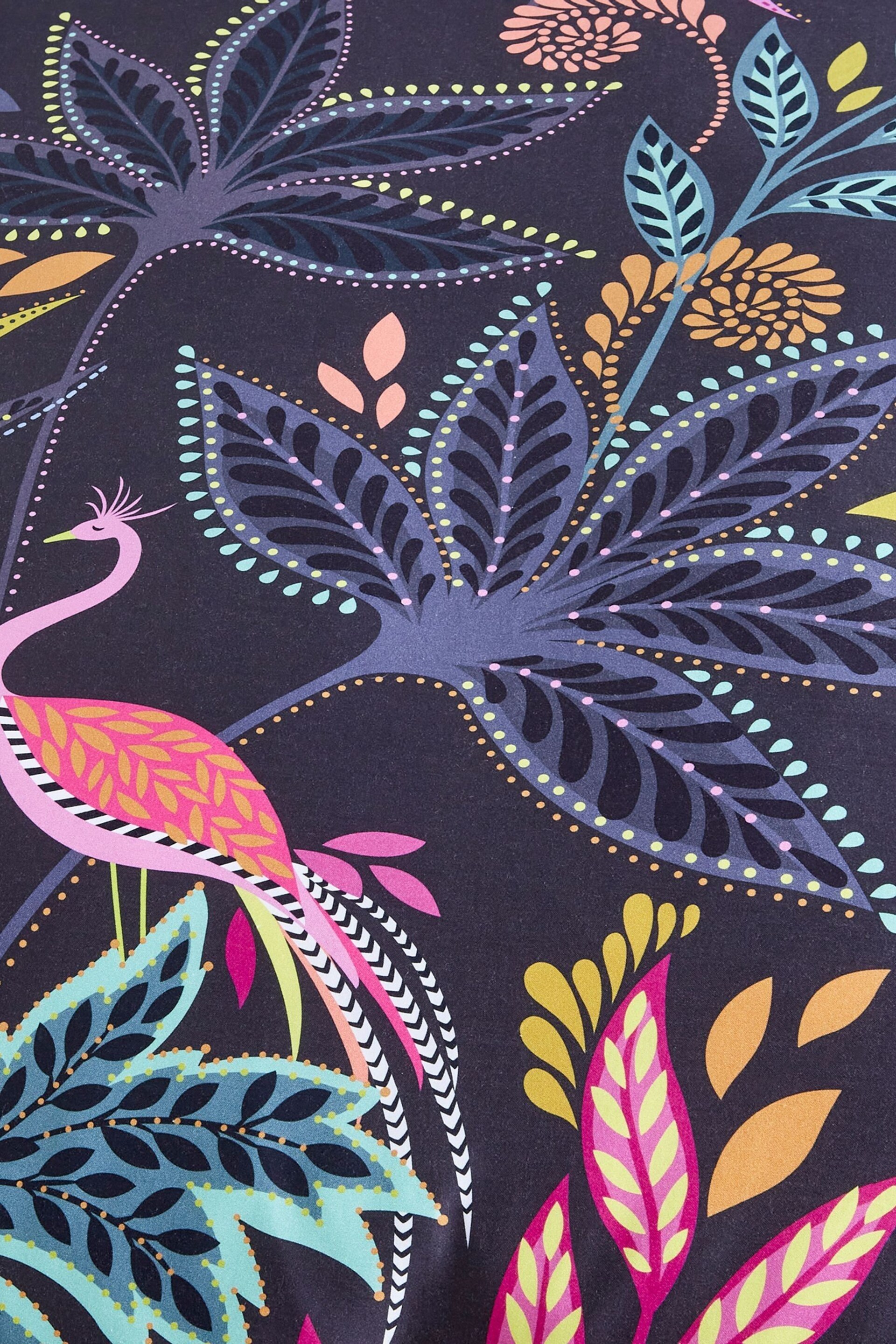 Sara Miller Midnight Botanic Paradise Duvet Cover and Pillowcase Set - Image 4 of 8