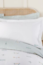Sophie Allport Pale Duckegg Dragonfly Duvet Cover And Pillowcase Set - Image 2 of 5
