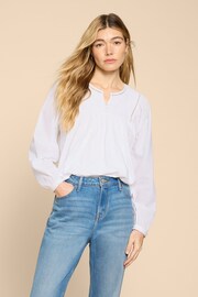 White Stuff White Mix Esme Top - Image 1 of 7