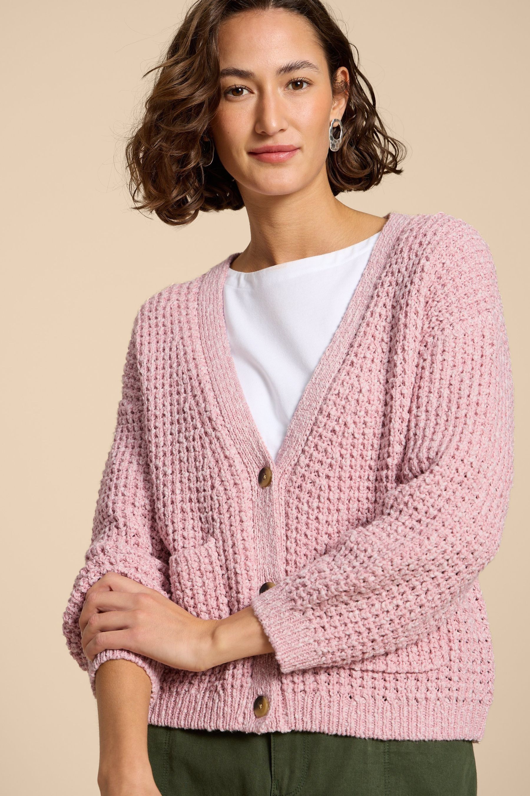White stuff pink cardigan online