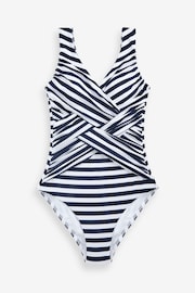 Simply Be White Magisculpt Illusion Mono Swimsuit Longer Length - Image 5 of 5