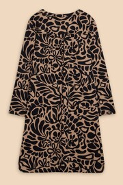 White Stuff Black Jersey June Shift Dress - Image 6 of 7