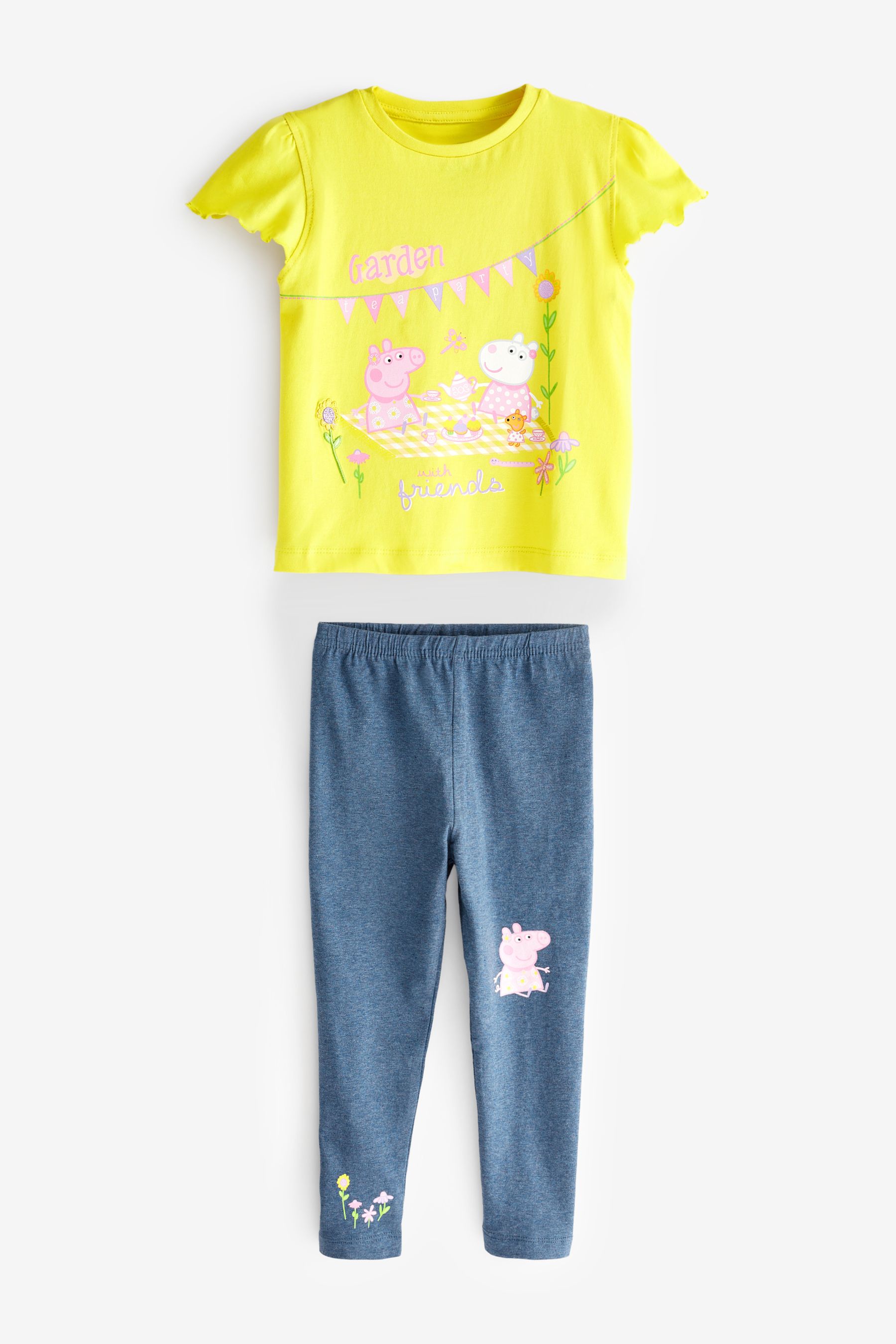 Buy Character Yellow Peppa Pig T Shirt and Leggings Set from Next Mexico