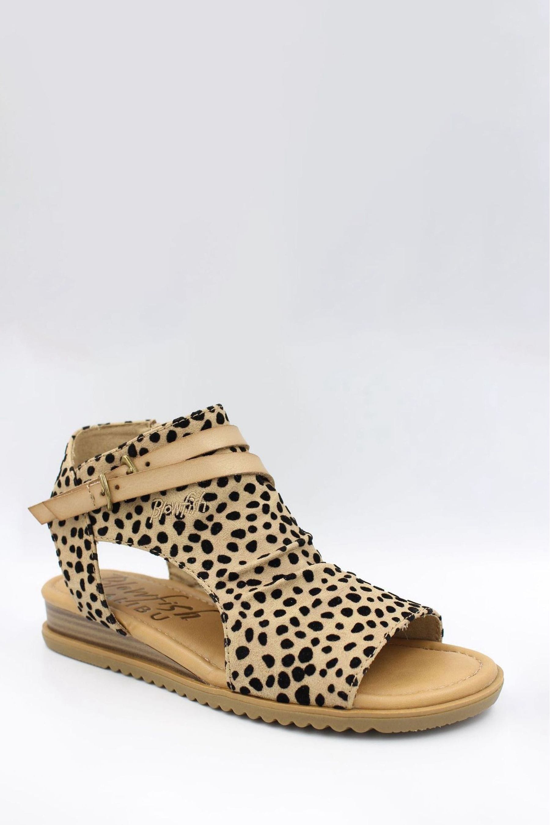 Blowfish leopard wedges clearance