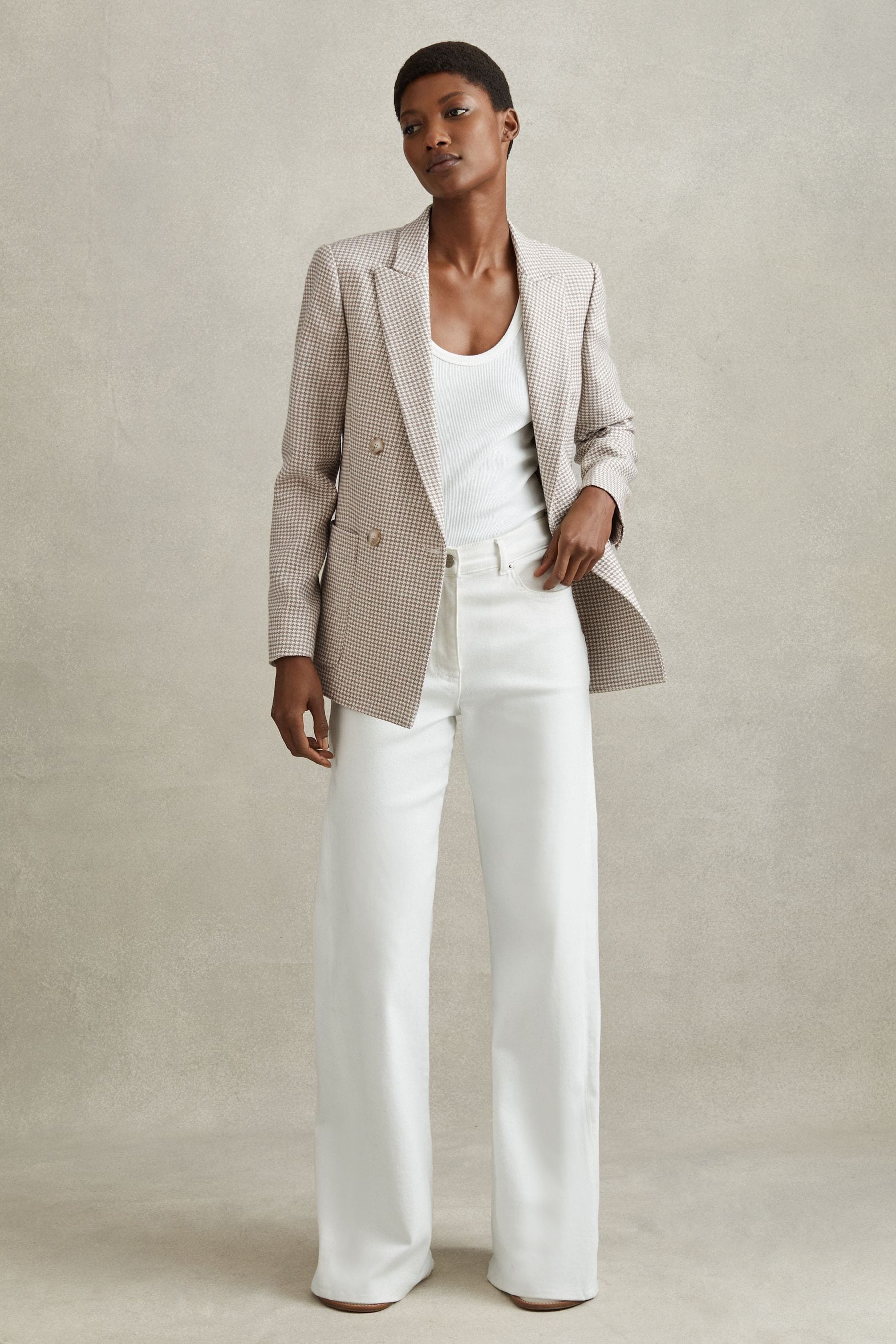 Dogtooth blazer womens best sale