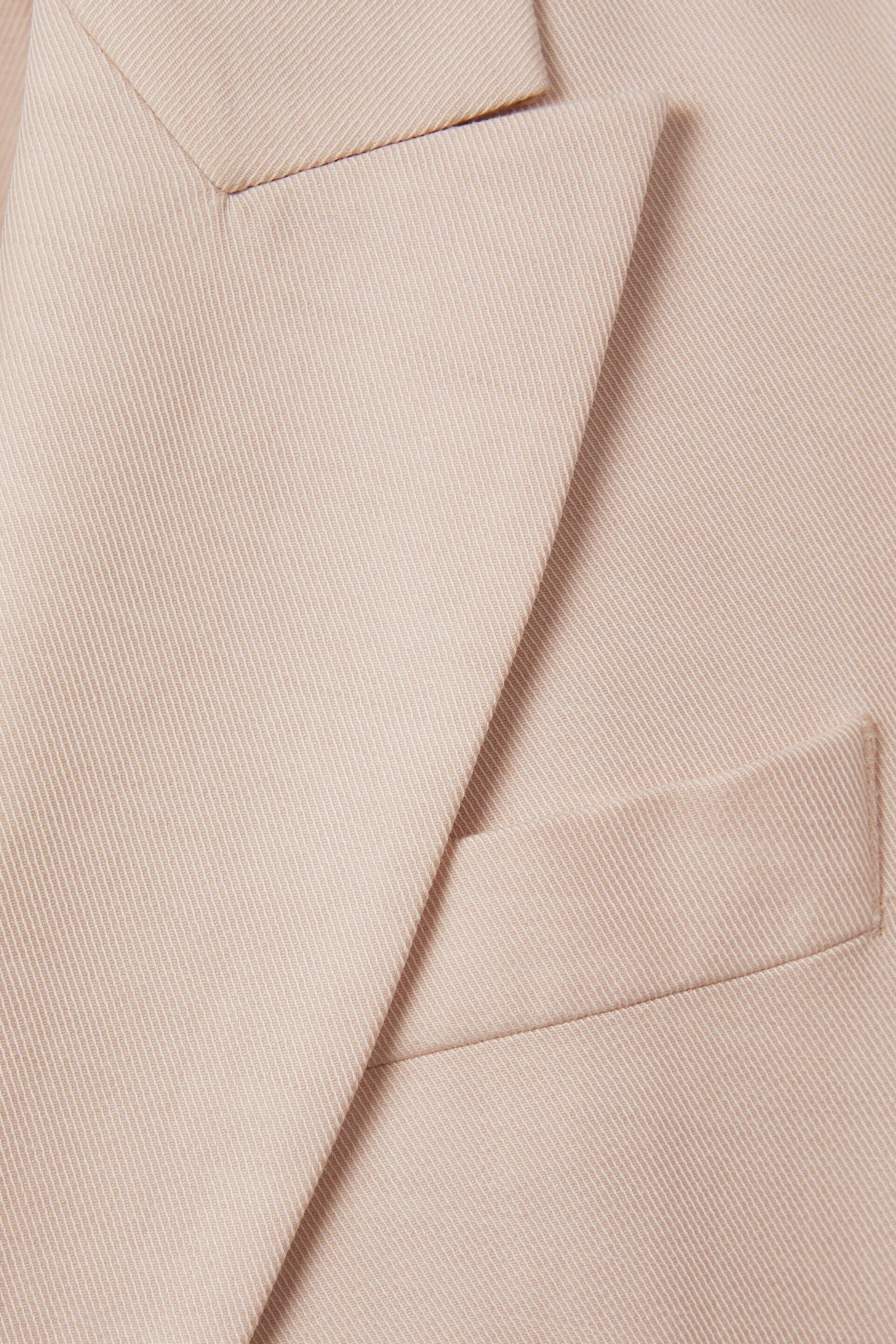 Reiss Pink Farrah Single Breasted Suit Blazer with TENCEL™ Fibers - Image 6 of 6