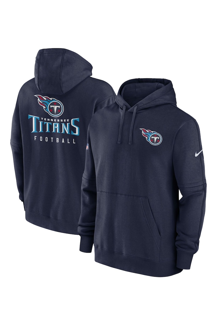 Fanatics Blue Tennessee Titans Sideline Club Fleece Pullover Hoodie - Image 1 of 3