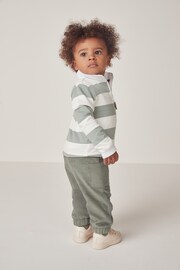 The White Company Green Cotton Rugby Shirt & Cord Trouser Set - Image 2 of 10