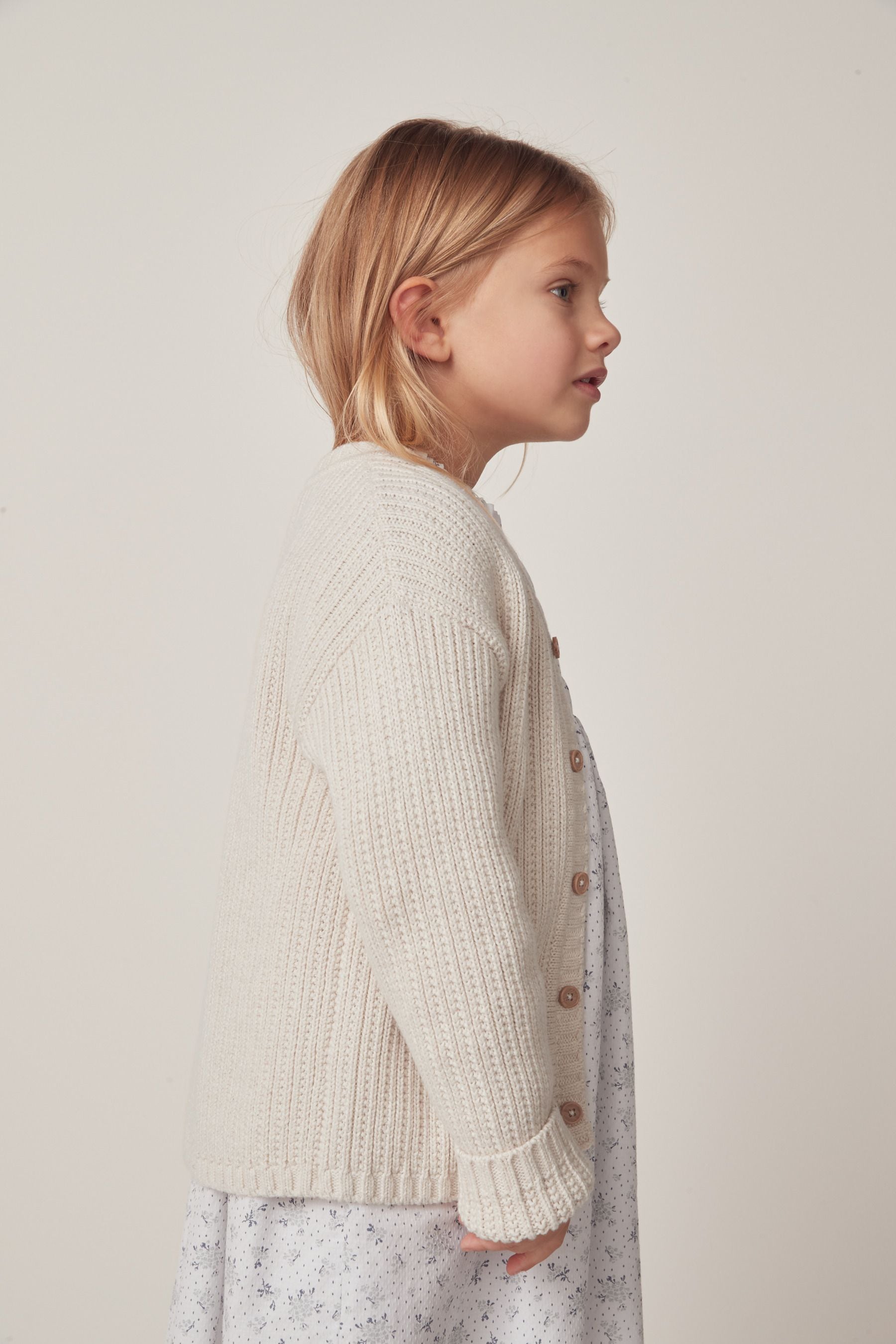 Buy The White Company Yellow Cotton Rib Knit Cardigan from Next Luxembourg