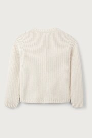 The White Company Yellow Organic Cotton Rib Knit Cardgian - Image 6 of 6