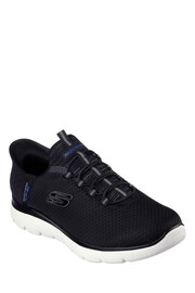 Skechers Black Mens Slip In Summits Trainers - Image 3 of 5