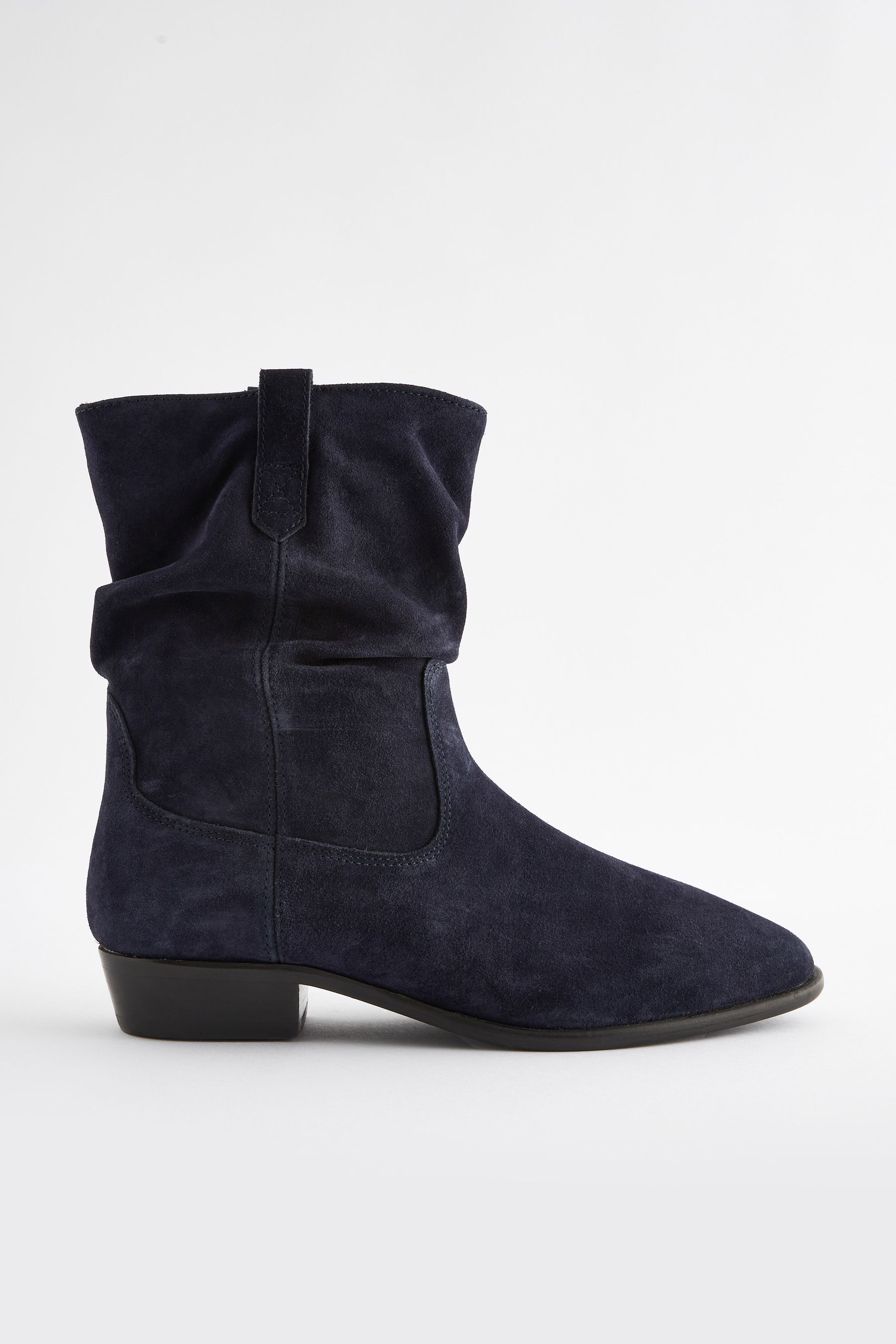 Buy Navy Standard Wide Fit Forever Comfort Suede Slouch Ankle Boots from the Next UK online shop