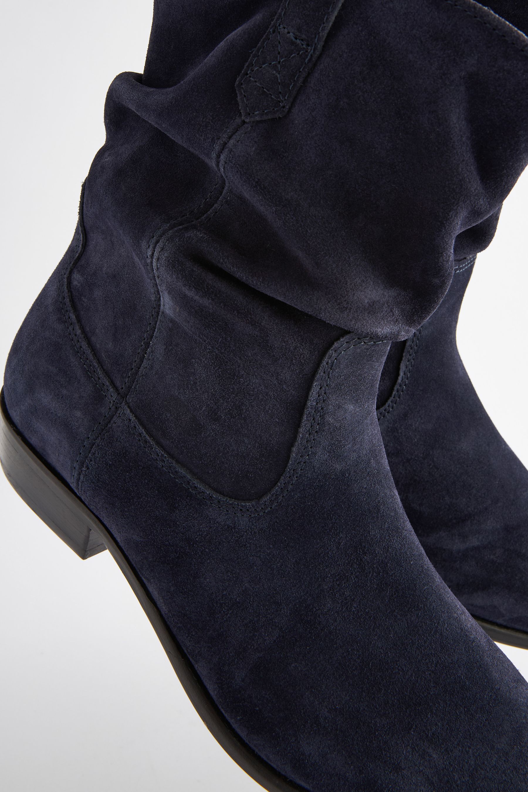 Buy Navy Standard Wide Fit Forever Comfort Slouch Ankle Boots from the Next UK online shop