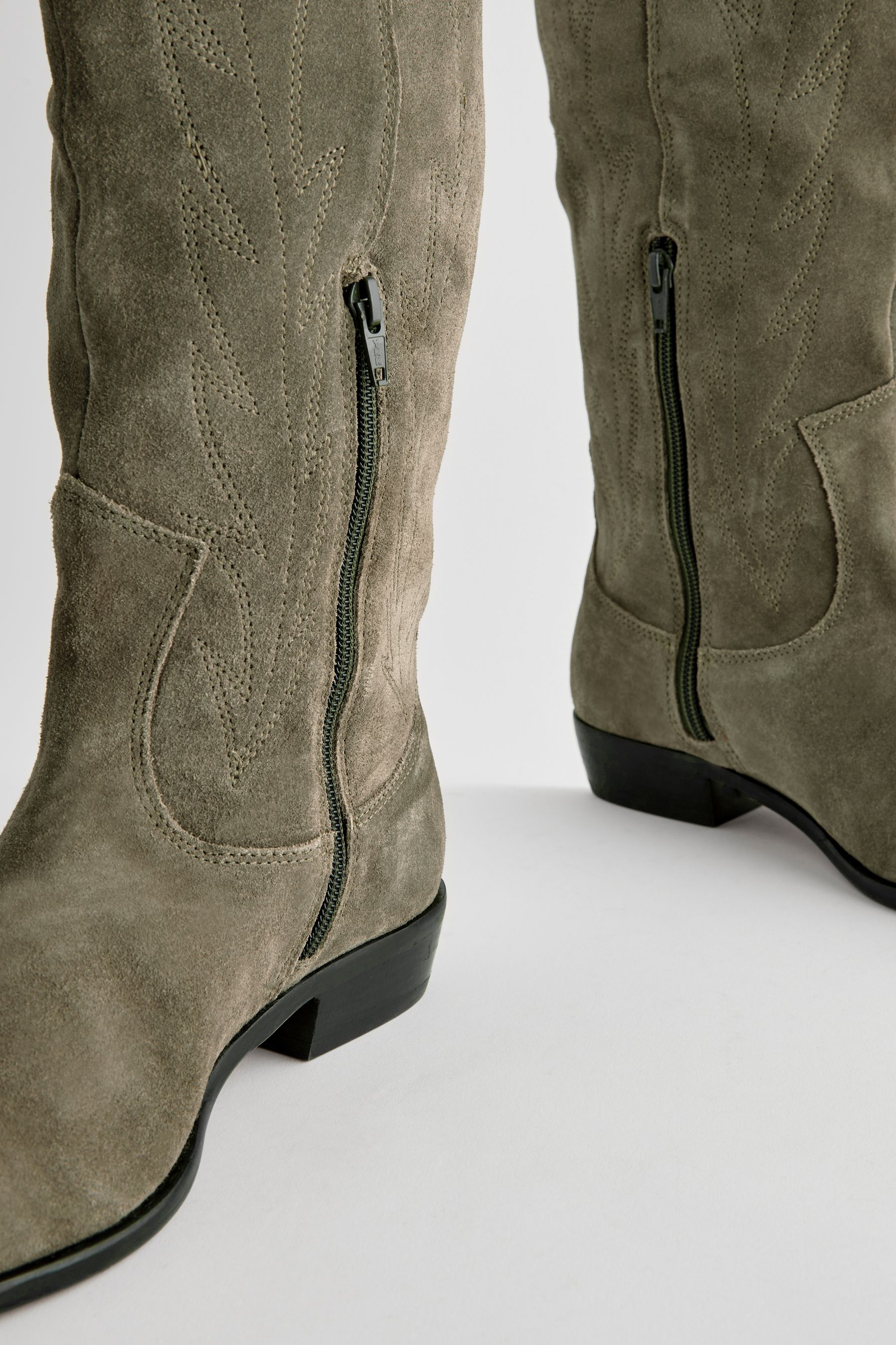 Khaki green boots hotsell