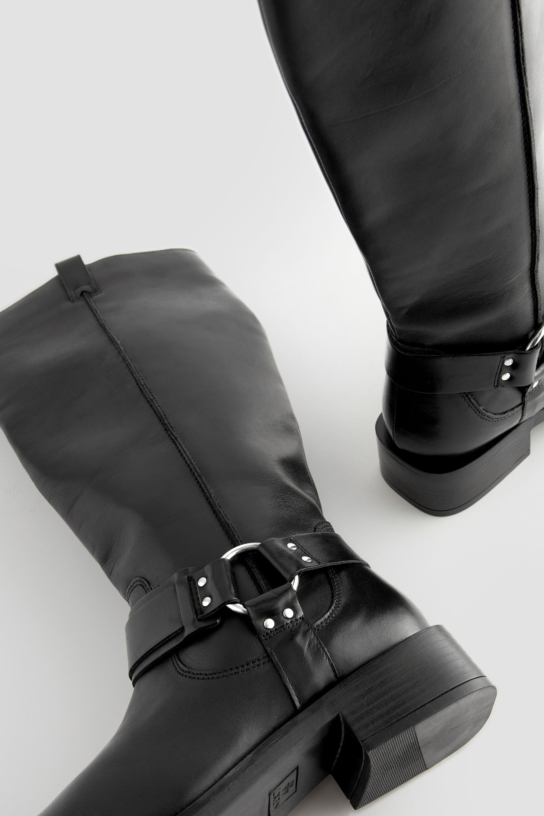 Acheter Noir Forever Comfort Gaucho Biker Knee High Boots from Next France