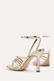 Linzi Gold Scarlett Strappy Heel Sandals With Ankle Strap - Image 5 of 5