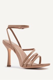 Linzi Grey Scarlett Strappy Heel Sandals With Ankle Strap - Image 3 of 5