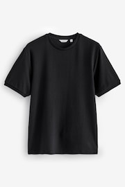 Black Textured T-Shirt - Image 6 of 8