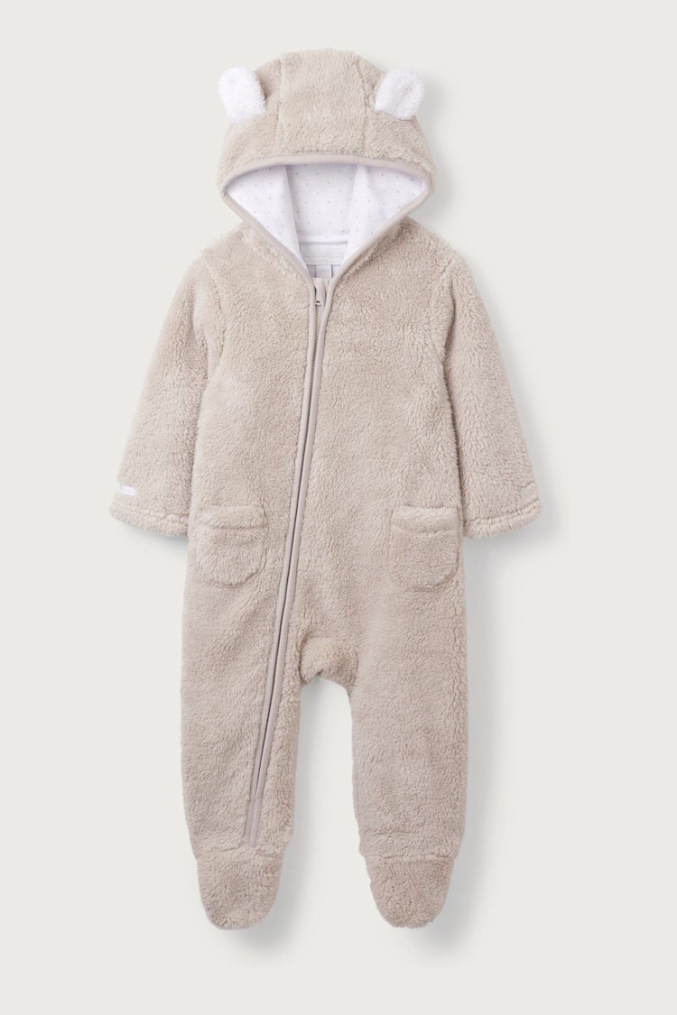 The White Company Pebble Fleece Romper - Image 5 of 5