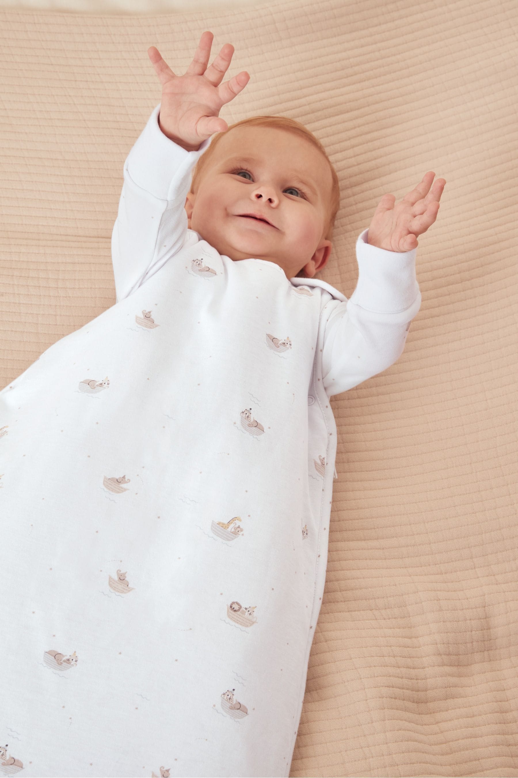 Buy The White Company White 100 Cotton Safari Boat Sleeping White Bag 2.5 Tog from the Next UK online shop